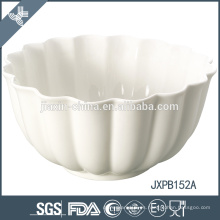 Tazón de sopa de cerámica de la forma de la flor de la porcelana de la forma de la flor de la porcelana blanca 7